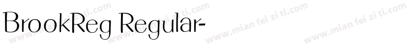 BrookReg Regular字体转换